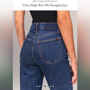 Abercrombie High Rise Straight Jean - Curve Love